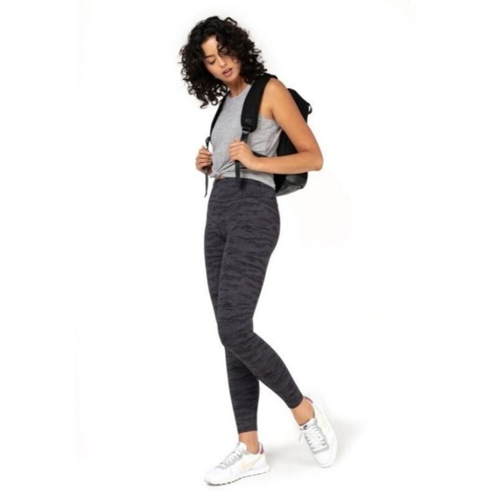 KYODAN Cozy Jacquard High Waist 4 Way Stretch Ultra Soft Leggings Black/…